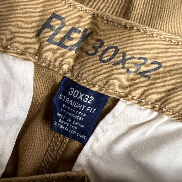 Natural Threads Flex Khaki Cargo Pants Jeans Straight Fit size 30x32 Men NWT - Picture 5 of 5